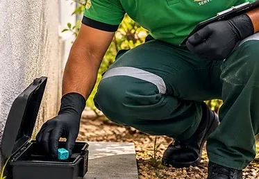 Serviço de controle de roedores realizado pela equipe Hiena